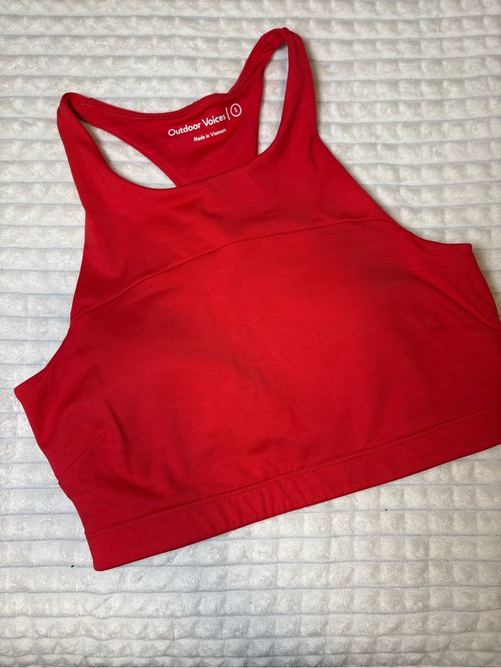 Outdoor Voices Bright Red Racerback Sports Bra